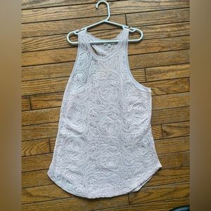 Ladies Wilfred paisley print soft baby pink tank